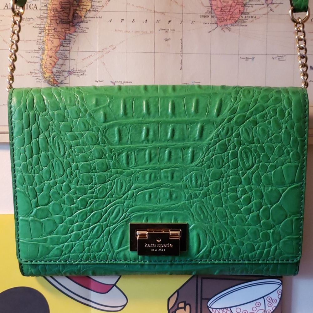 Kate Spade Fiona Orchard Valley Croc Bag